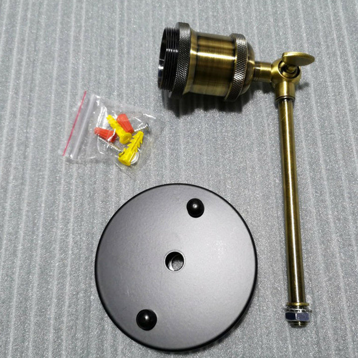 Lisslune | Exposed Bulb Design Metal Wall Lamp Factory 1 Head Dining Room Wall Light with Swivel Joint