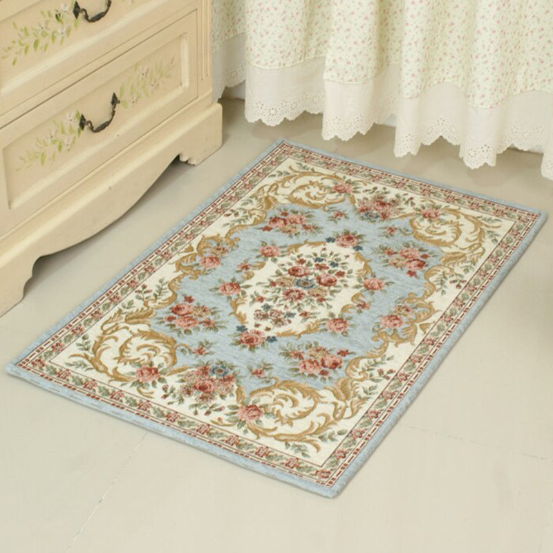 Lisslune | Chic Living Room Rug Multicolored Polypropylene Area Rug Non-Slip Back Easy-Care Indoor Rug