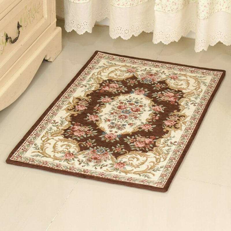 Lisslune | Chic Living Room Rug Multicolored Polypropylene Area Rug Non-Slip Back Easy-Care Indoor Rug
