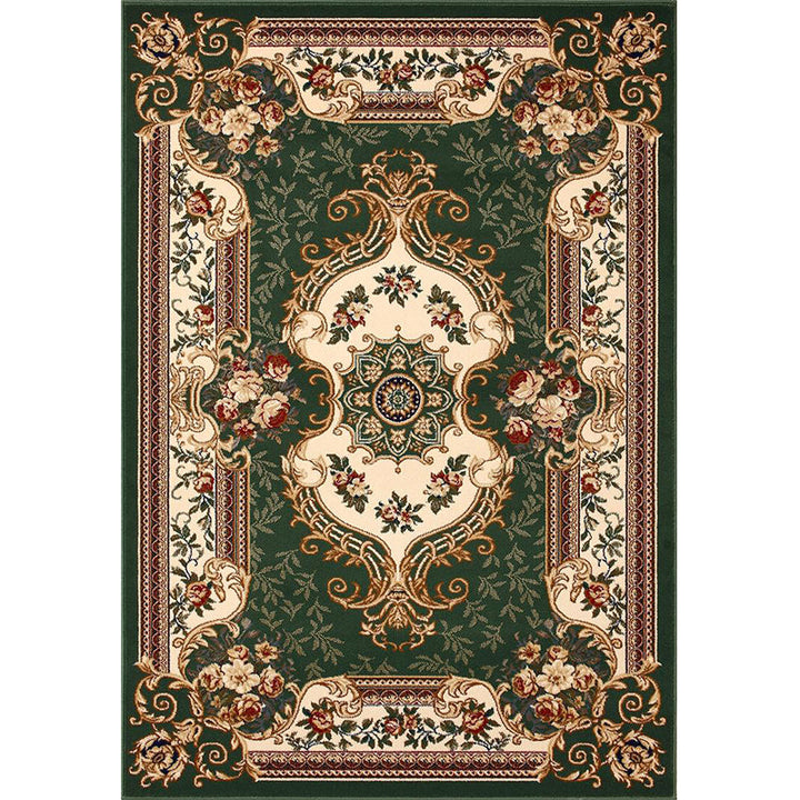 Lisslune | Olden Floral Printed Carpet Multicolored Synthetic Area Rug Pet Friendly Easy Care Indoor Cover for Living Room