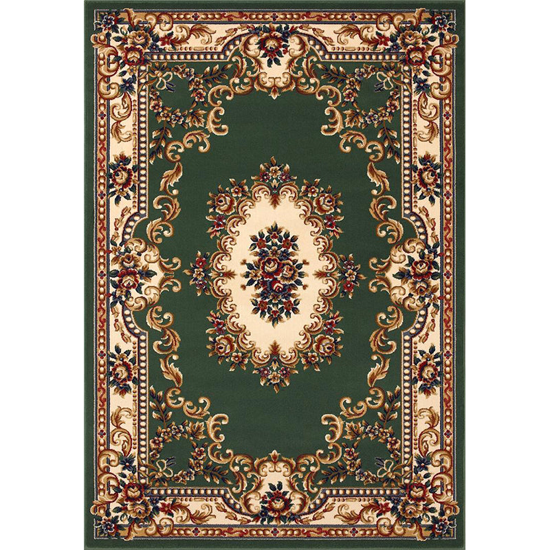 Lisslune | Olden Floral Printed Carpet Multicolored Synthetic Area Rug Pet Friendly Easy Care Indoor Cover for Living Room