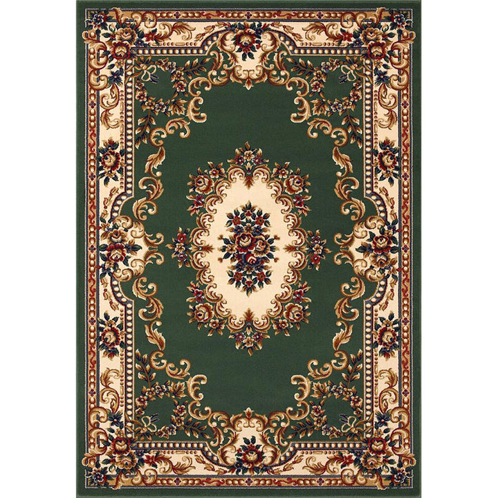 Lisslune | Olden Floral Printed Carpet Multicolored Synthetic Area Rug Pet Friendly Easy Care Indoor Cover for Living Room