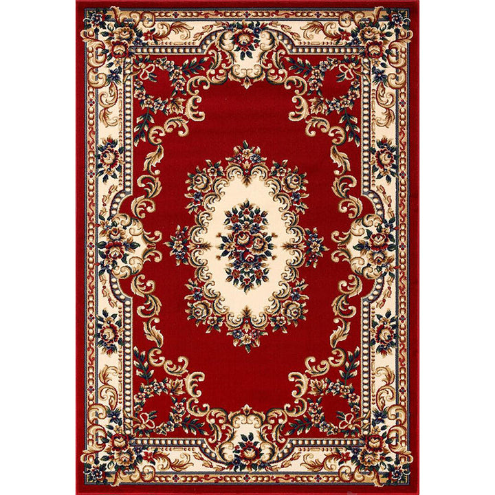 Lisslune | Olden Floral Printed Carpet Multicolored Synthetic Area Rug Pet Friendly Easy Care Indoor Cover for Living Room