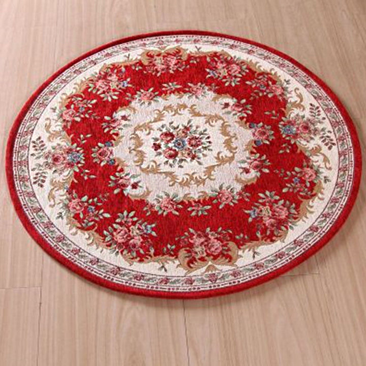 Lisslune | Olden Room Rug Multicolor Flower Pattern Outdoor Rug Polypropylene Non-slip Washable Pet Friendly Indoor Rug