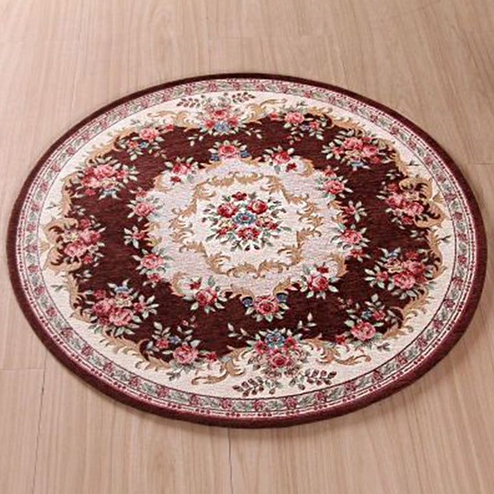 Lisslune | Olden Room Rug Multicolor Flower Pattern Outdoor Rug Polypropylene Non-slip Washable Pet Friendly Indoor Rug