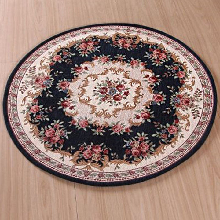 Lisslune | Olden Room Rug Multicolor Flower Pattern Outdoor Rug Polypropylene Non-slip Washable Pet Friendly Indoor Rug