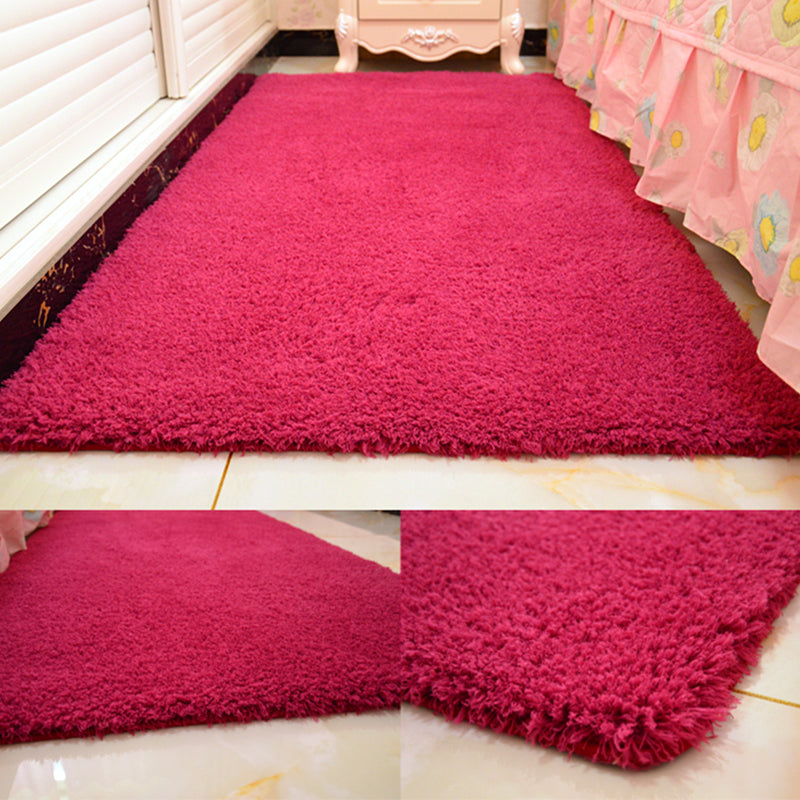 Lisslune | Casual Rug Acrylic Solid Color Rug Easy Care Indoor Rug for Bedroom