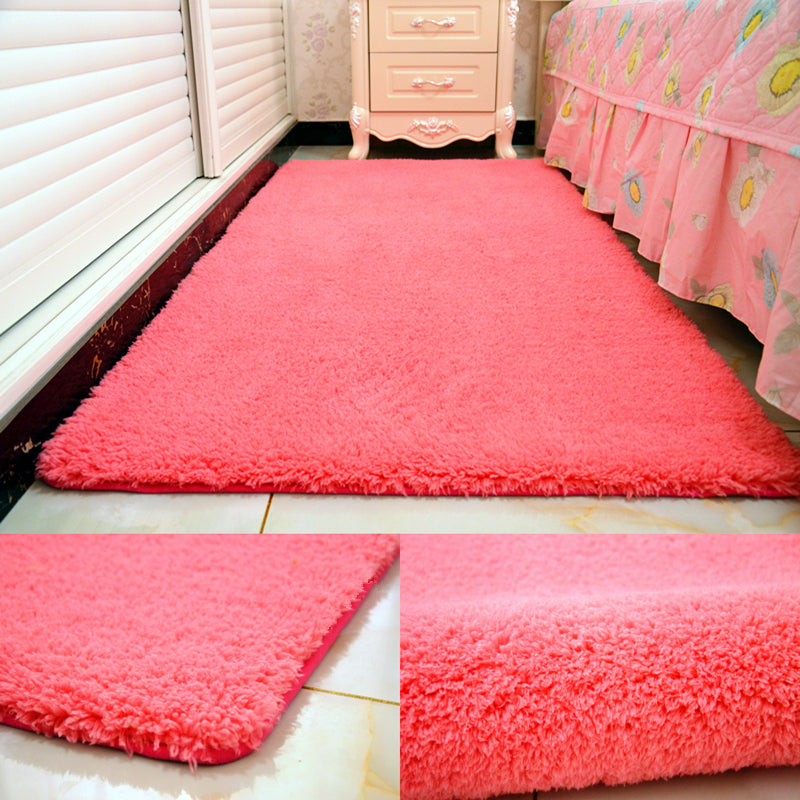 Lisslune | Casual Rug Acrylic Solid Color Rug Easy Care Indoor Rug for Bedroom
