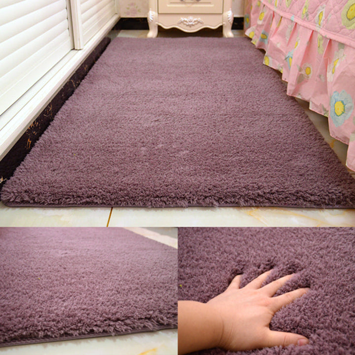 Lisslune | Casual Rug Acrylic Solid Color Rug Easy Care Indoor Rug for Bedroom