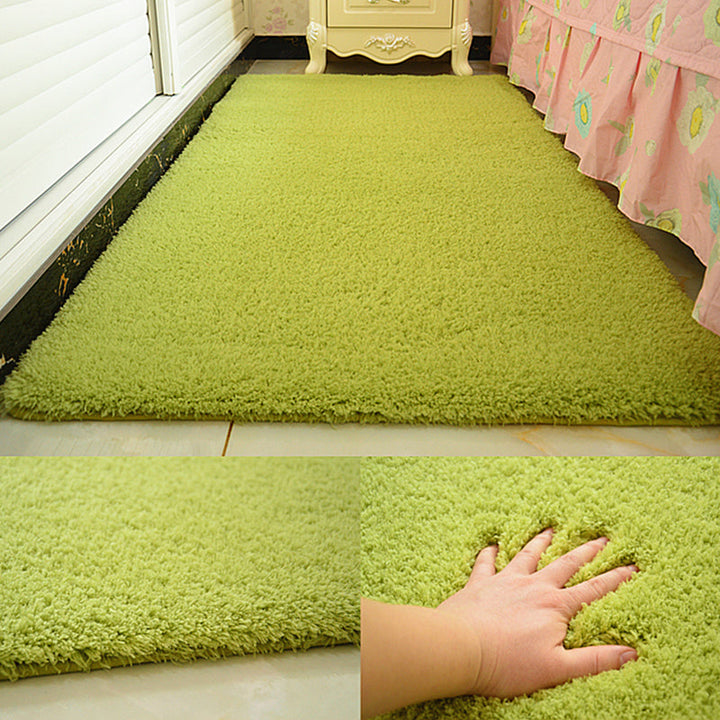 Lisslune | Casual Rug Acrylic Solid Color Rug Easy Care Indoor Rug for Bedroom