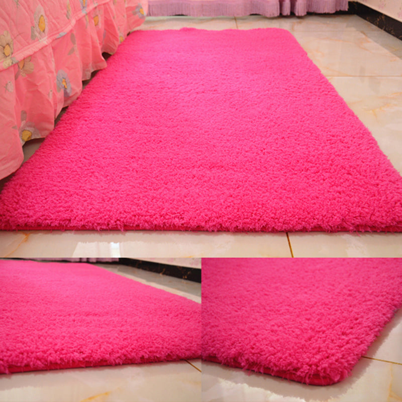 Lisslune | Casual Rug Acrylic Solid Color Rug Easy Care Indoor Rug for Bedroom