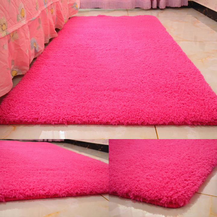Lisslune | Casual Rug Acrylic Solid Color Rug Easy Care Indoor Rug for Bedroom