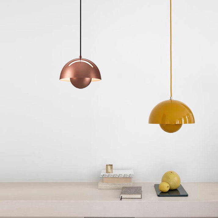 Lisslune | Nordic Macaron 1-Light Half-Circle Dome Pendant Light