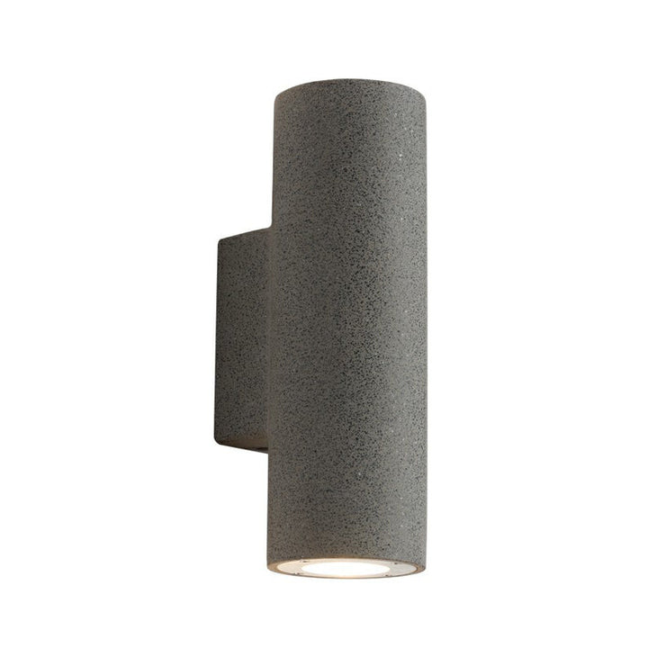 Lisslune | Nordic 2-Bulb Up and Down Light Cylindrical Wall Lamp Sconces with Terrazzo Shade for Stairs