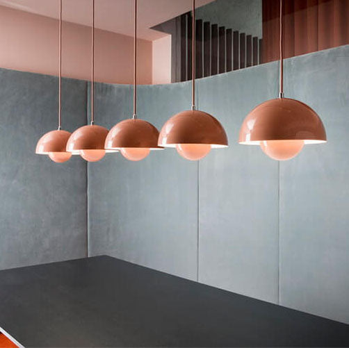 Lisslune | Nordic Macaron 1-Light Half-Circle Dome Pendant Light