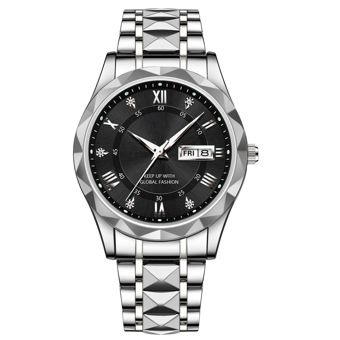 Lisslune | Waterproof Luminous Stainless Steel Two-tone Quartz Men's Watch