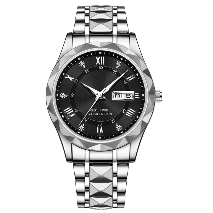 Lisslune | Waterproof Luminous Stainless Steel Two-tone Quartz Men's Watch