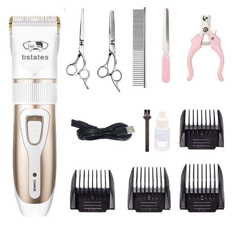 Lisslune | Whisper-Quiet Pet Grooming Hair Clipper Set for Dogs and Cats