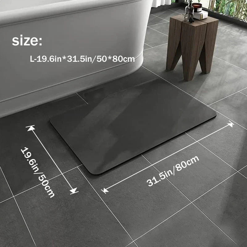 Lisslune | Non-slip diatomite bath mat