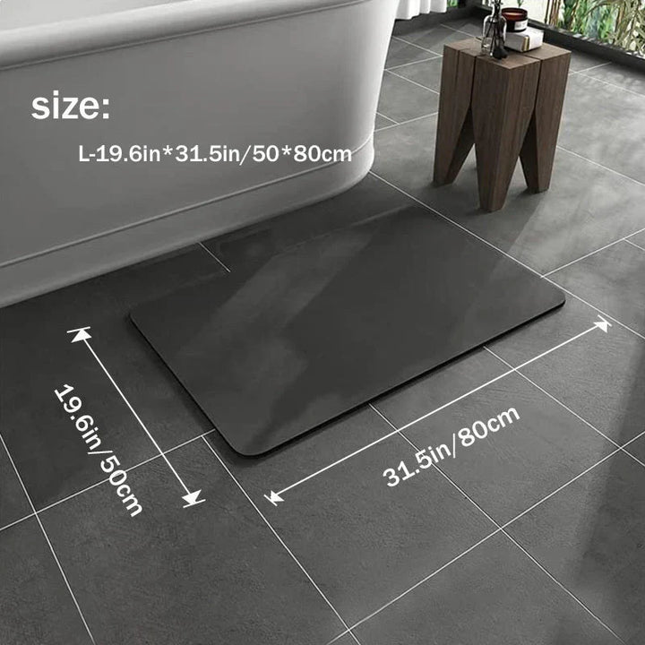 Lisslune | Non-slip diatomite bath mat