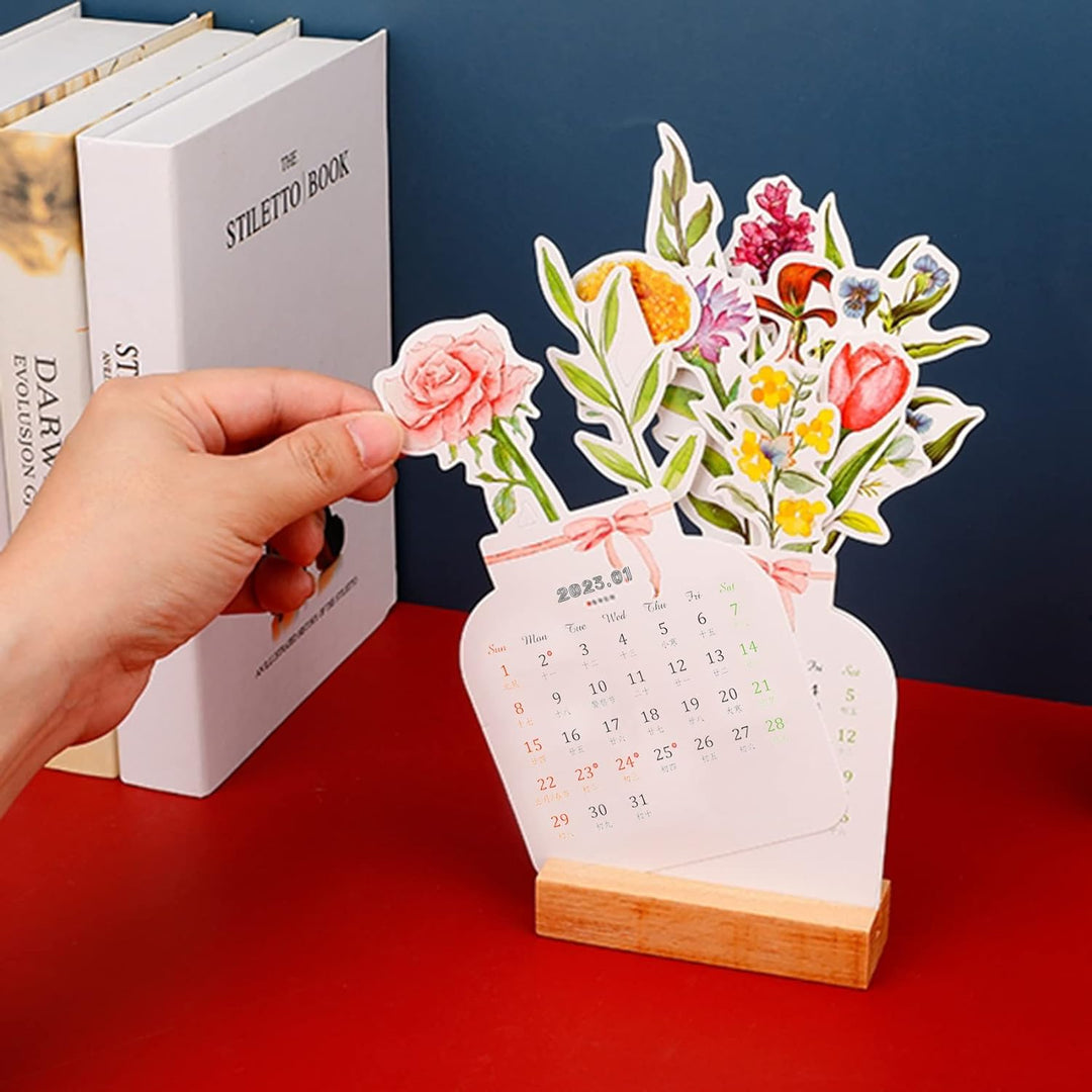 Lisslune | 2024 Blooming Flowers Desk Calendar