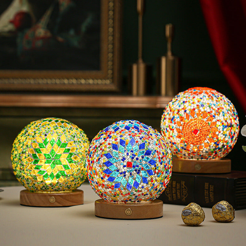 Lisslune | BohoGlow – Modern Bohemian Table Lamp with USB Charging