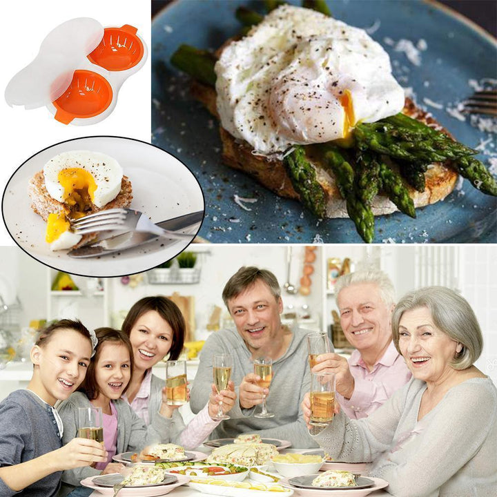 Lisslune | Bequee Microwave Egg Cooker Steamed Egg Cooker, orange