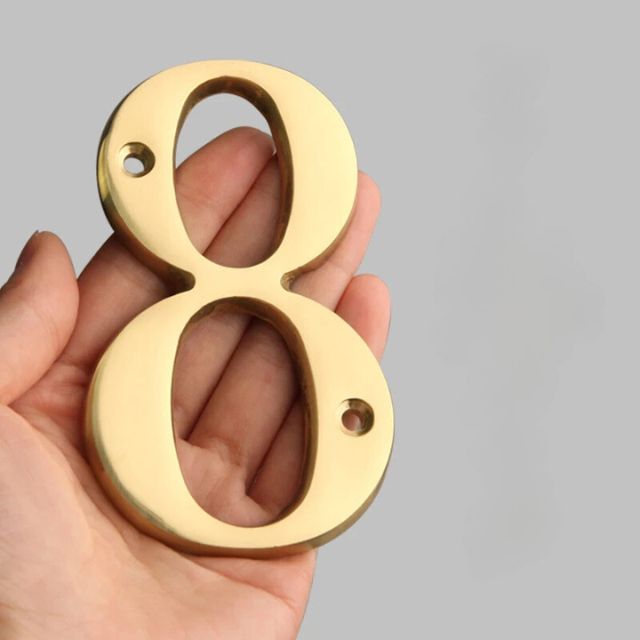 Lisslune | Traditional house numbers made of solid brass