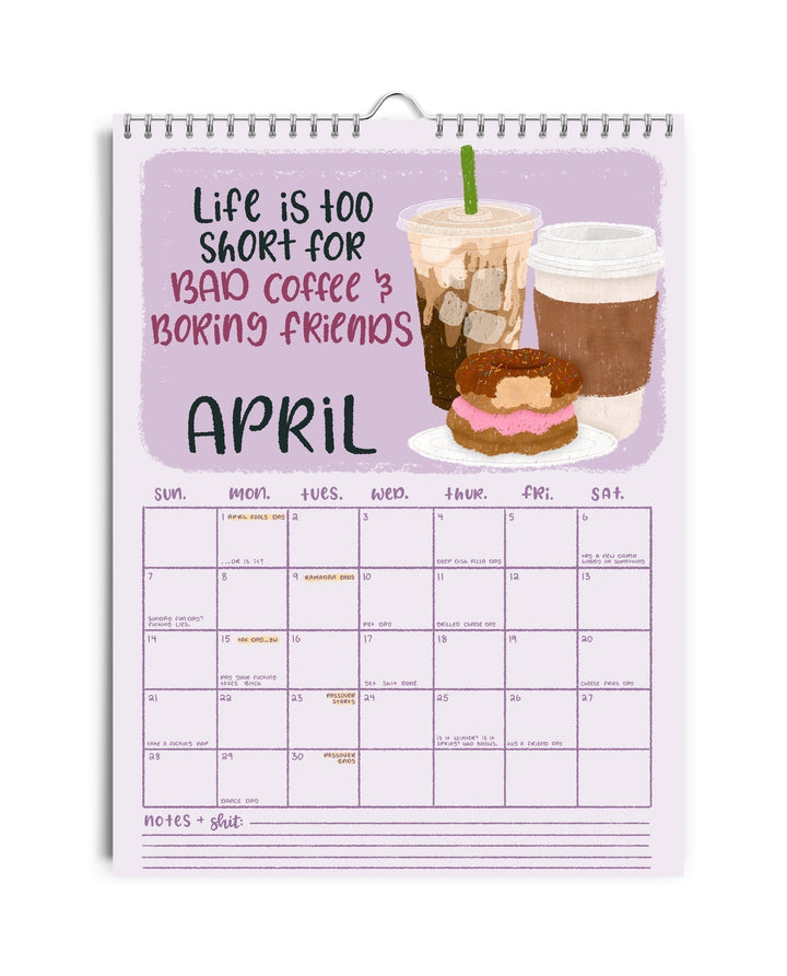 Lisslune | CALENDAR FOR 2025 – DAMN IT AGAIN