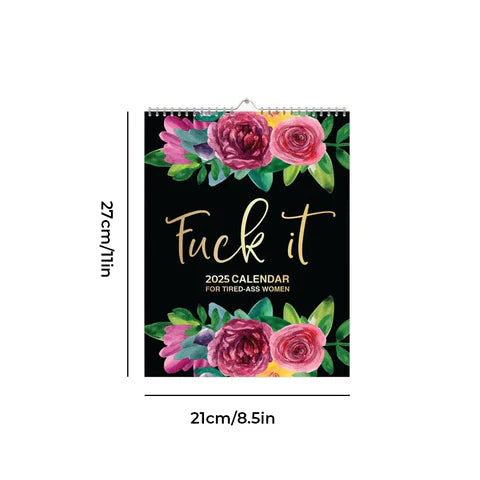 Lisslune | 2025 Calendar with Fun Quotes and Planner