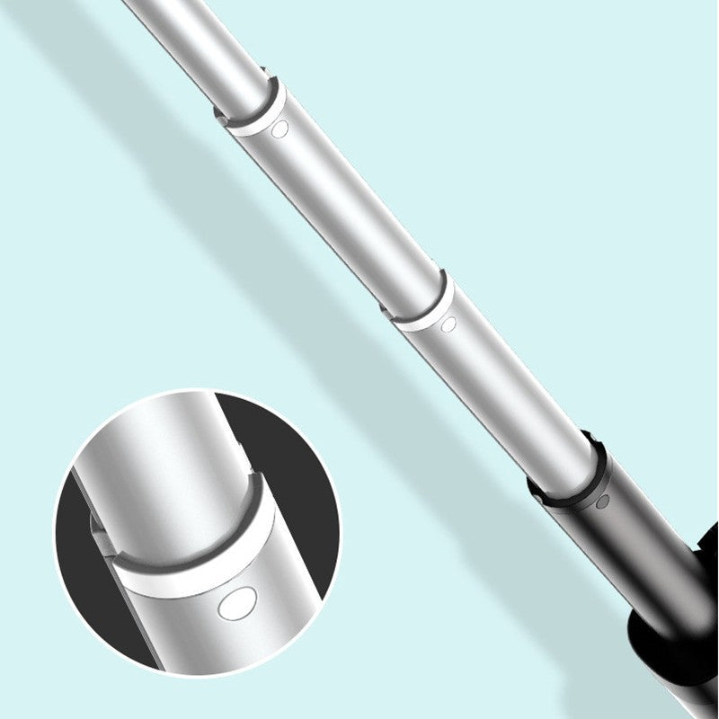 Lisslune | Selfie Stick Tripod, with Light, Detachable Bluetooth Remote & 6 Levels of Height Adjustment