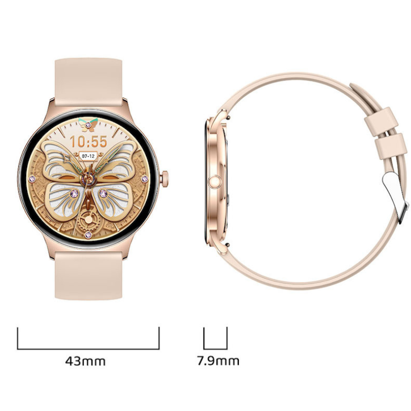 Lisslune | SlimFit Ultimate Smartwatch – Ultra-thin, Health Monitoring & AMOLED Display