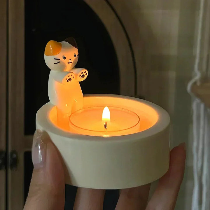 Lisslune | LumoPaws Tealight Holder – Charming Cat Design for Coziness & Atmosphere