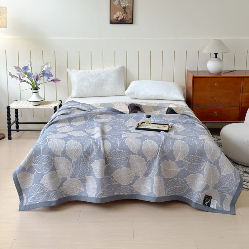 Lisslune | Mulberry Leaf Cotton Triple Gauze Blanket