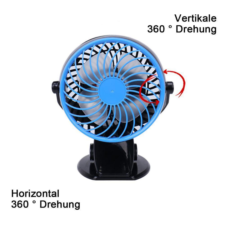 Lisslune | 360 ° Portable & Rechargeable Lithium-Ion Fan