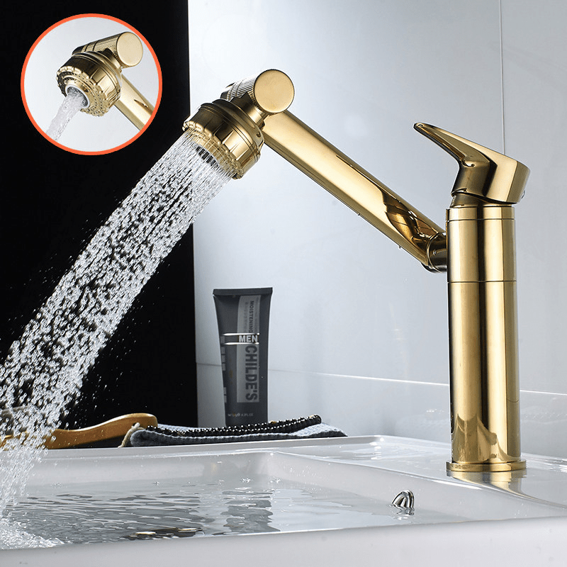 Lisslune | FLEXISPOUT – Flexible 360° Basin Tap with Spray Function