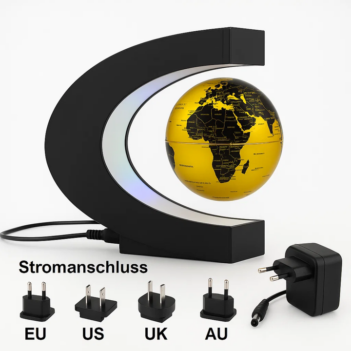 Lisslune | AstroGlobe LED World Globe – Floating Globe Lamp with Magnetic Suspension