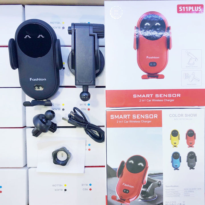 Lisslune | Smart Wireless Auto-Sensing Car Phone Mount Charger