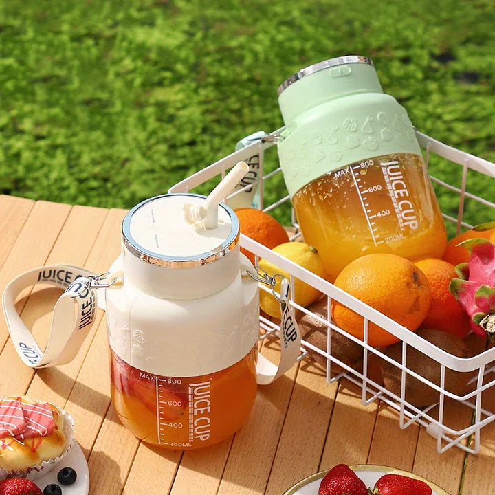 Lisslune | 2in1 Bottle Mixer with Straw 800ml - Perfect for On the Go!