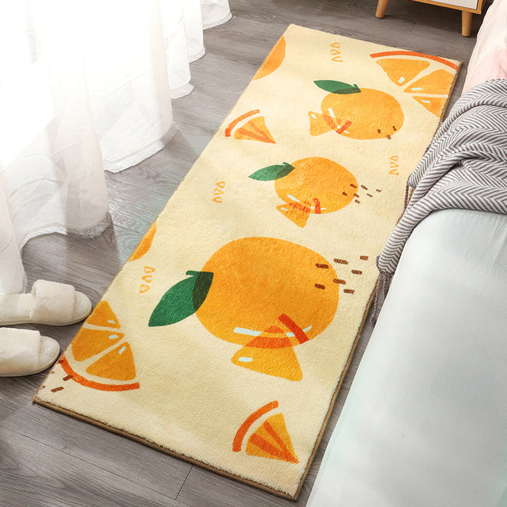 Lisslune | Beautiful Children's Room Rug Multi-colored Cartoon Printed Area Rug Lambswool Non-slip Machine Washable Rug