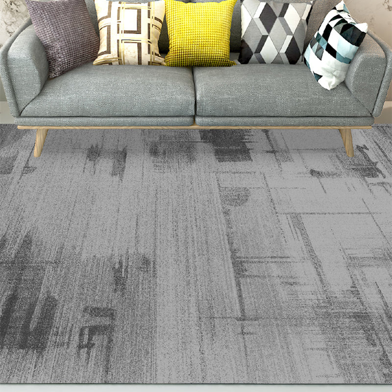 Lisslune | Natural living room rug multicolored abstract pattern rug cotton blend easy care washable pet-friendly rug