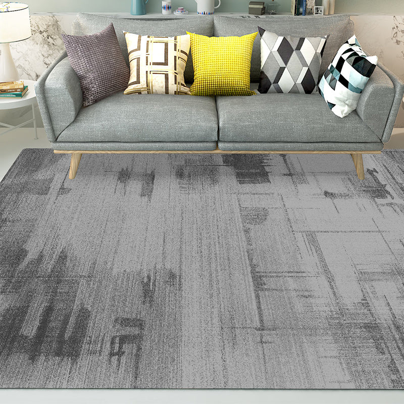Lisslune | Natural living room rug multicolored abstract pattern rug cotton blend easy care washable pet-friendly rug