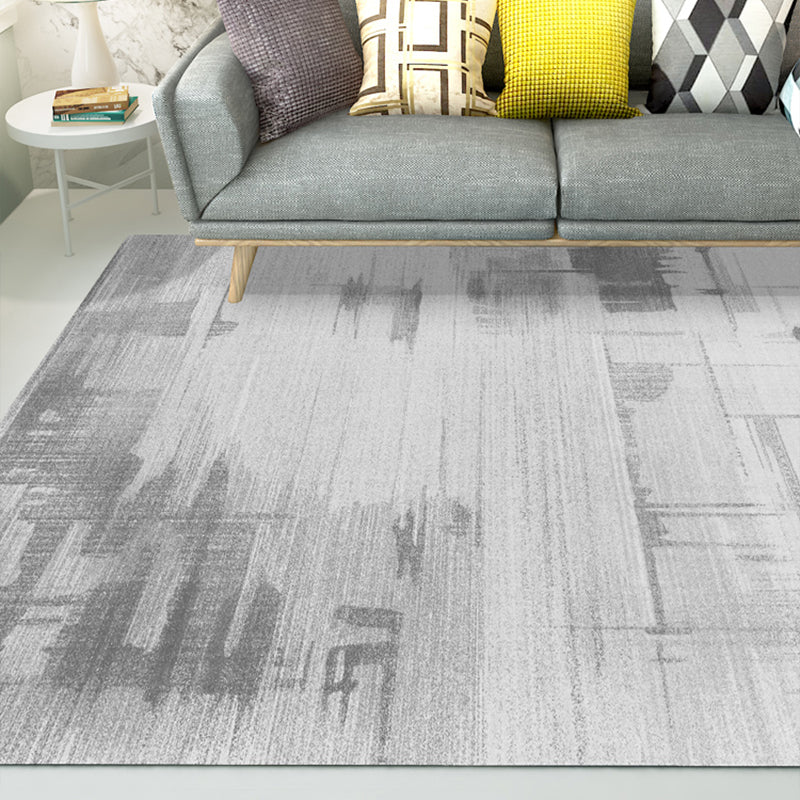 Lisslune | Natural living room rug multicolored abstract pattern rug cotton blend easy care washable pet-friendly rug