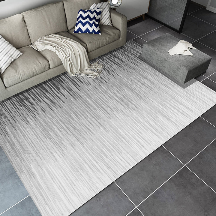 Lisslune | Natural living room rug multicolored abstract pattern rug cotton blend easy care washable pet-friendly rug