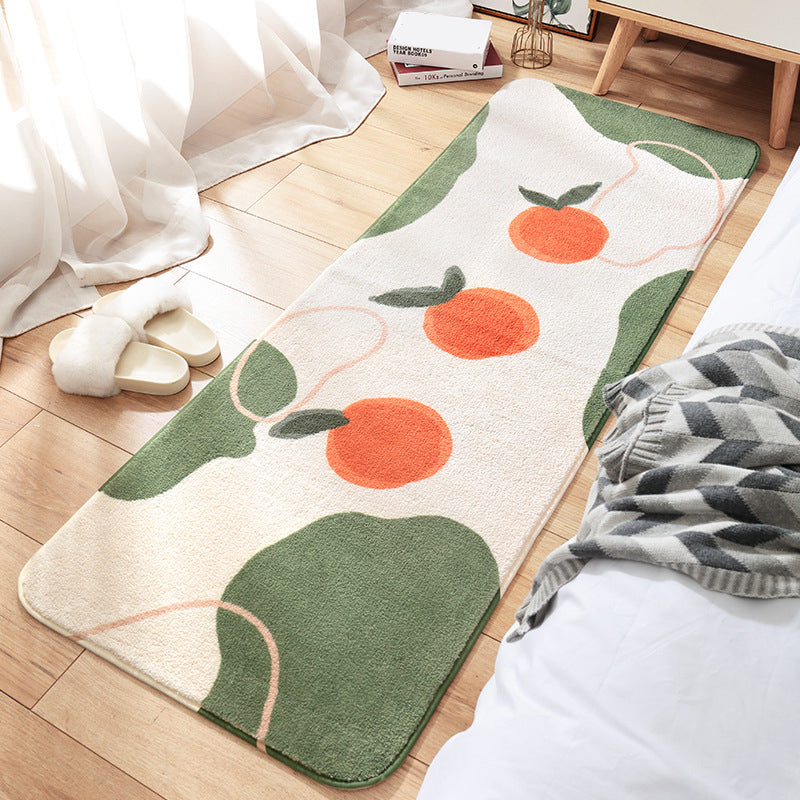Lisslune | Relaxing Children's Carpet Multicolored Plant Pattern Indoor Carpet Polyester Non-Slip Backing Easy Care Carpet
