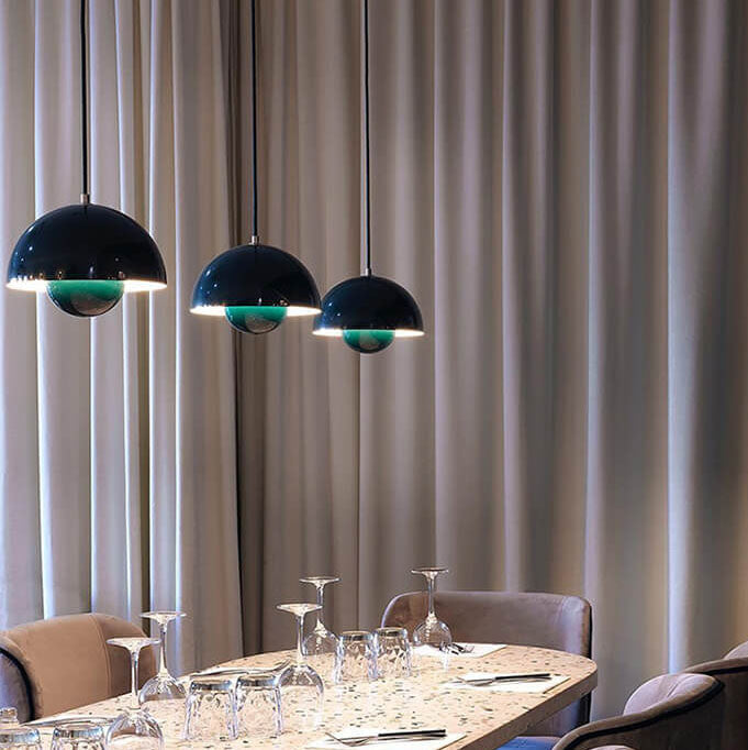 Lisslune | Nordic Macaron 1-Light Half-Circle Dome Pendant Light