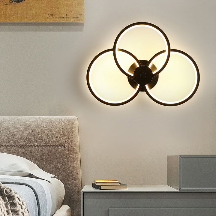 Lisslune | Acrylic Loop-shaped Wall Light Simplicity LED Wall Sconce for Bedroom
