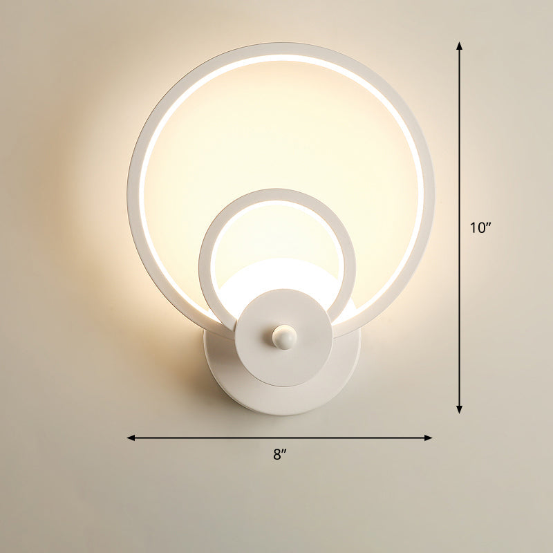 Lisslune | Acrylic Loop-shaped Wall Light Simplicity LED Wall Sconce for Bedroom