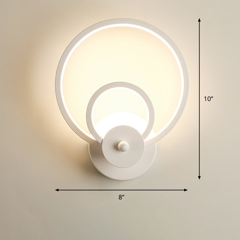 Lisslune | Acrylic Loop-shaped Wall Light Simplicity LED Wall Sconce for Bedroom