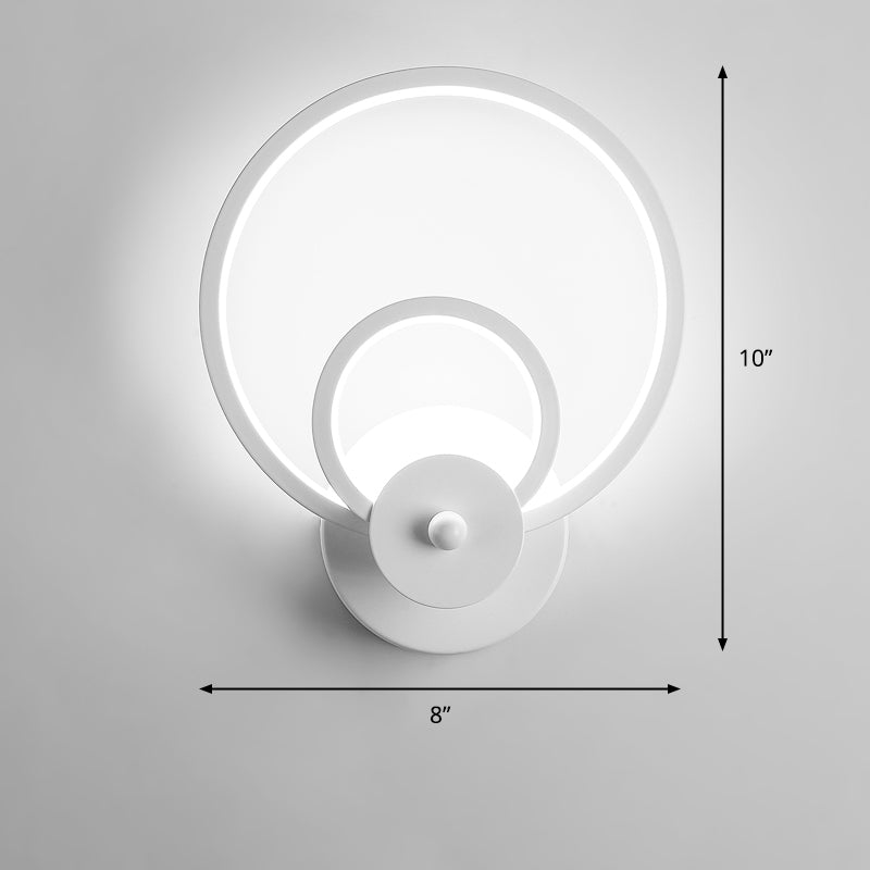 Lisslune | Acrylic Loop-shaped Wall Light Simplicity LED Wall Sconce for Bedroom